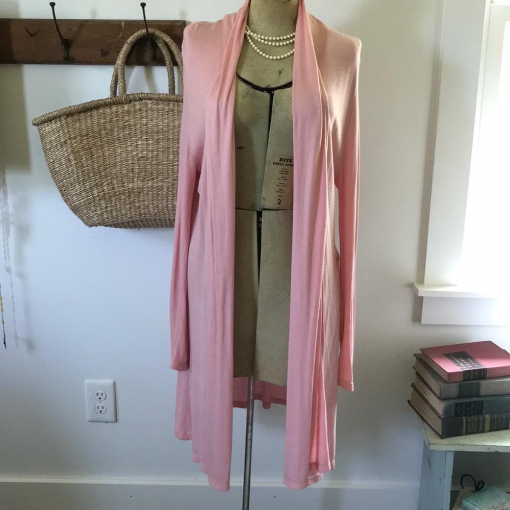 Barefoot Dreams (long) luxe jersey knit cardigan